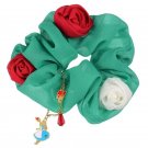 Disney Store Japan Alice in Wonderland Painted Rose Hair Scrunchie