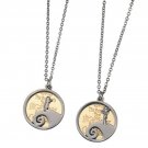 Disney Store Japan Nightmare Before Christmas Jack Skellington 2 Piece Necklace Set
