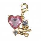 Disney Store Japan Donald Duck Crystal Heart Charm