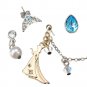 Disney Store Japan Frozen Elsa Swarovski 4 Earrings + Ear Clip Set