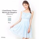 Disney Frozen Crystal Season Sketch Art Onepiece Dress by Secret Honey Japan