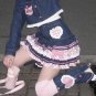 Sweet Lolita Denim Y2k Mini Skirt Size S