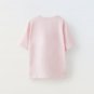 Zara Barbie Mattel Foil Print Pink T-Shirt Size XS 34