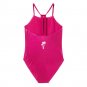 Zara Barbie Mattel Foil Metallic Print Pink Swimsuit Size S 36