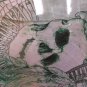 Long Draping Green Skull Scarf New on Hanger Without Tags Steampunk