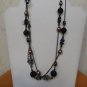 Lia Sophia 'Night Watch' Black Filigree Necklace New With Tags
