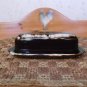 Vintage Pfaltzgraff Gourmet Brown & White Drip Butter Dish *EVC*