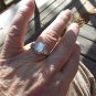 Ethiopian Welo Opal Ring in Platinum over Sterling Silver Sz 6 NWT