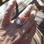 Ethiopian Welo Opal Ring in Platinum over Sterling Silver Sz 6 NWT