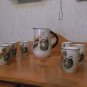 Vintage Capri Royal Sealy Sangria Set w/Six Cups~ ca. 1940's *EVC*