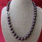 Gorgeous 10mm brown shell pearl necklace w/Tibetan silver clasp