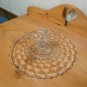 Vintage Fostoria Clear Glass Sandwich Platter Cube Pattern 11 inches