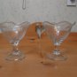 2 very nice vintage stemmed ice cream dishes/large