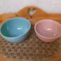 Two Vintage McCoy Beehive Pastel Nesting Bowls *EVC* Lowered price!