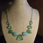 Handmade Mint Green Glass Bead Necklace 18 Inch *NWOT*