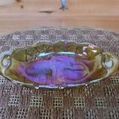 Beautiful Marigold Indiana Glass Carnival Glass Celery Boat Dish *EVC*