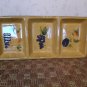 Beautiful Pottery 'Summer Living' Serving Snack PlatterFruit Pattern *EUC*