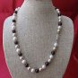 Beautiful 8mm multi-color shell pearl necklace 18 inches