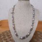 Beautiful Handmade Genuine Light Amethyst & Lavender Baroque Pearl Necklace