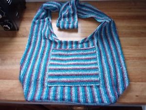 Hand Woven Baja Hobo Boho Cross Body Shoulder Bag Made in India