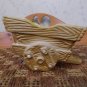 USA vintage pottery cart wagon planter #775 EUC