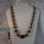 Beautiful Natural Tiger Eye necklace and earring set