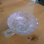 Beautiful Vintage Imperial White Carnival Glass Quilted Diamond/Pansy Pattern