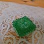 Vintage Green Fenton Depression Hobnail Salt Cellar *EVC*