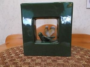 Red Wing Bird Arcature  planter/vase EUC *unusual*