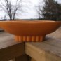Mccoy orange low profile candy dish #1801