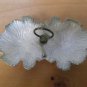 Vintage USA Pottery #659 Pink Double Leaf Handled Candy Dish *EVC*