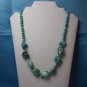 Chunky Handmade stabilized Turquoise nugget and Magnesite Necklace