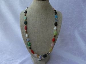 Beautiful multi color Czech glass necklace