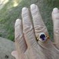 Beautiful Amethyst Oval Ring in 14k gold over Sterling Silver 1.75cts sz 7