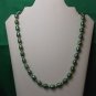 Handmade Teal Baroque pearl necklace