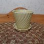 Vintage Brush McCoy Pottery Flower Pot/Planter #326 W/Attached Saucer *EVC*