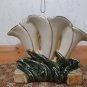 Mccoy HTF Triple Lily Vase W/Gold Trim *EXCELLENT*
