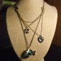 Beautiful Fish Multi Charm Necklace Adjustable 18-20 inches *NWOT*