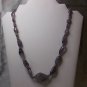 Chunky handmade Amethyst agate necklace