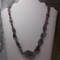 Chunky handmade Amethyst agate necklace