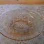 Vintage Federal Pink Depression Glass Sharon Cabbage Rose Oval Serving Dish