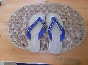 Blue Diamond Stud Thong Sandal/Flip Flops size 9