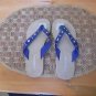 Blue Diamond Stud Thong Sandal/Flip Flops size 9