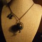 Spinning World Globe & Binocular Bronzetone Charm Necklace NWOT