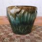 Mccoy Brown & Green Drip Sunrise Majolica Jardenier Flower Pot *EVC*