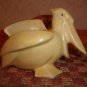 Vintage Old mark Nelson McCoy Matte Yellow Pelican Planter *EVC*