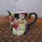 Beautiful Vintage Ceramic Majolica Fruit Pitcher Made in China *VGVC*