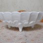 Big Indiana milk glass footed fruit bowl EUC