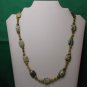 Handmade green agate necklace