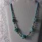Handmade turquoise howlite necklace